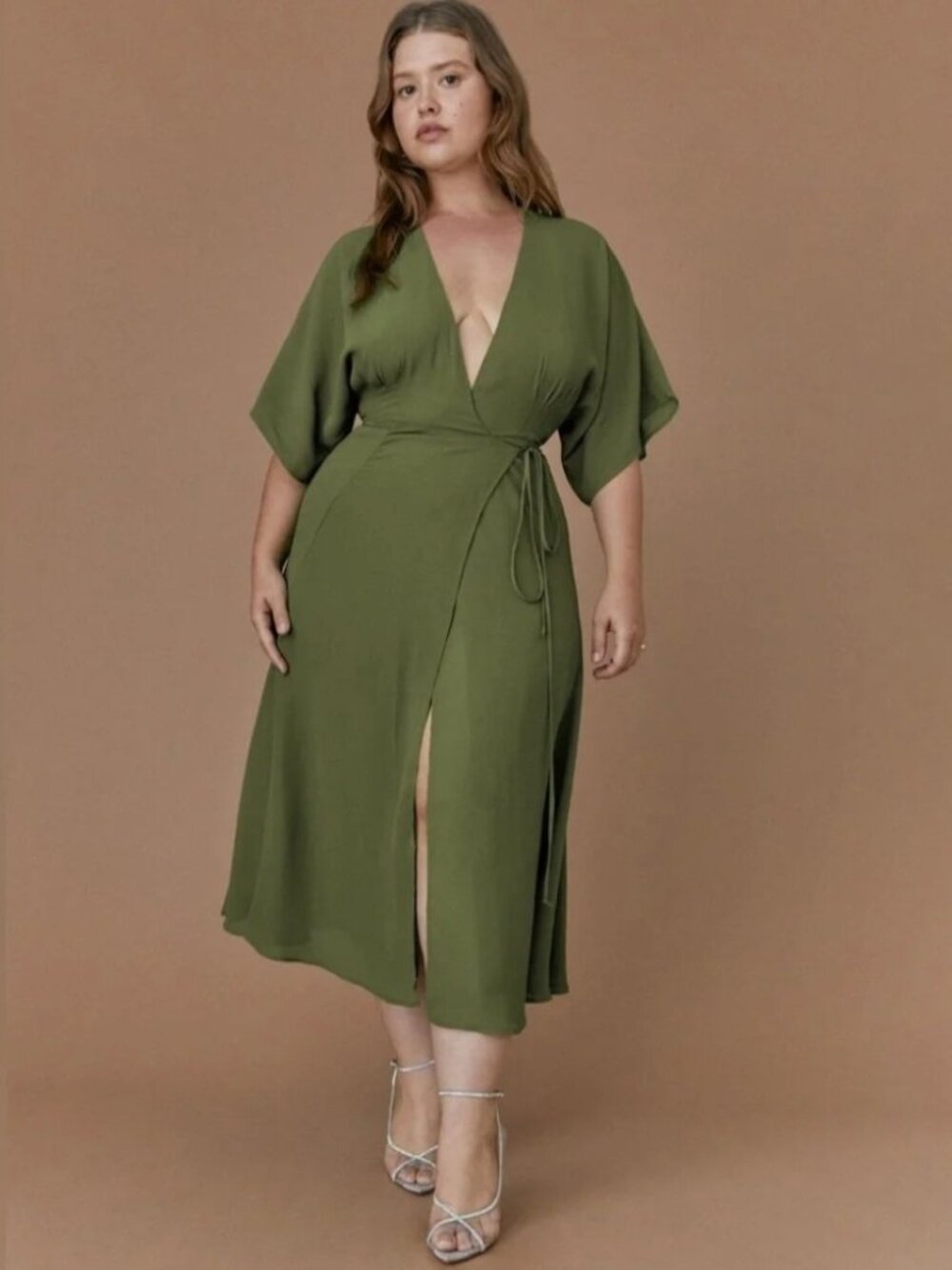 Reformation NWOT Karen Dress in Moss | Size S